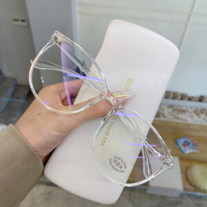 Transparent Computer Glasses Frame Women Men Anti Blue Light Round Eyewear Blocking Glasses Optical Spectacle Eyeglass 1