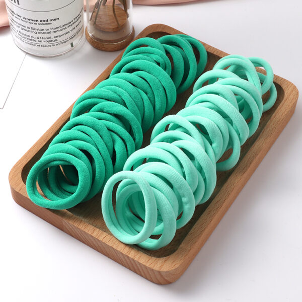 50pcs Girls Solid Color Big Rubber Band Ponytail Holder Gum Headwear Elastic Hair Bands Korean Girl Hair Accessories Ornaments 8