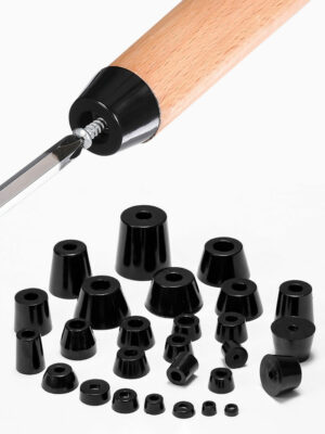 10Pc Black Rubber Feet Non-slip Furniture Foot Table Leg Cabinet Bottom Pad for Table Chair Cutting instrument Accessories 2