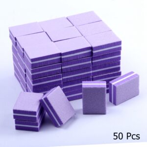 10/25/50pcs lot Double-sided Mini Nail File Blocks Colorful Sponge Nail Polish Sanding Buffer Strips Polishing Manicure Tools 27