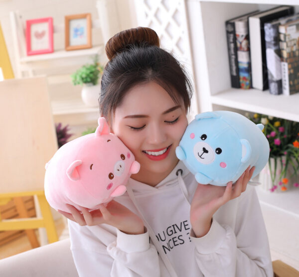 30CM Soft Animal Cartoon Pillow Cushion Cute Fat Dog Cat Totoro Penguin Pig Frog Plush Toy Stuffed Lovely kids Birthyday Gift 6