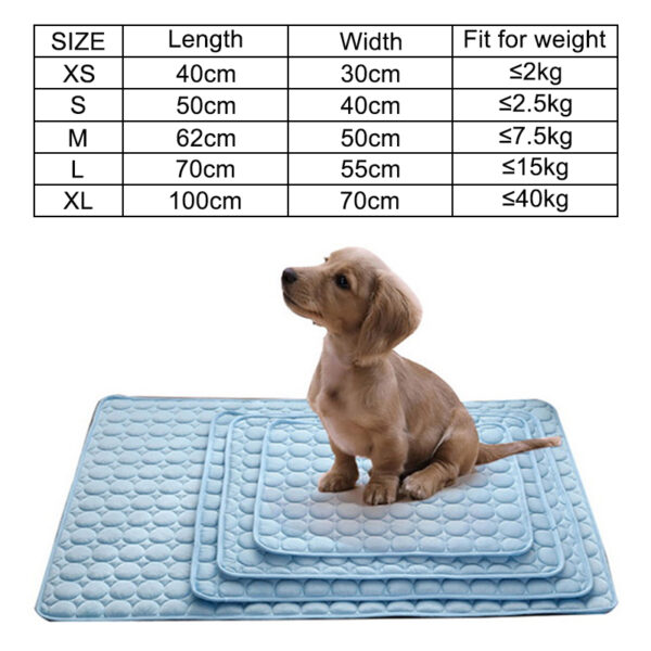 Dog Mat Cooling Summer Pad Mat For Dogs Cat Blanket Sofa Breathable Pet Dog Bed Summer Washable For Small Medium Large Dogs Car 2