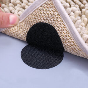 10Pcs Non-Slip Stickers Self Adhesive Hook Loop Fastener Tape Locking Dots Bed Sheet Sofa Fix Clip Floor Rug Carpet Mat Gripper 1