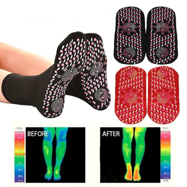 Self-heating Magnetic Socks for Women Men Self Heated Socks Tour Magnetic Therapy Comfortable Winter Warm Massage Socks Pression 3