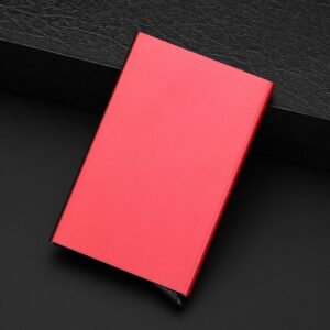 Anti-theft ID Credit Card Holder Minimalist Porte Carte Thin Aluminium Metal Wallets Pocket Case Bank Women Men Credit Card Box 9