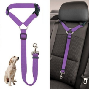 Solid Two-in-one Pet Car Seat Belt  Lead Leash BackSeat Safety Belt Adjustable Harness for Kitten Dogs Collar Pet Accessories 1