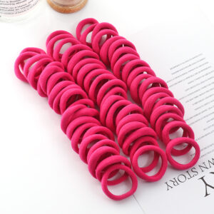 50pcs Girls Solid Color Big Rubber Band Ponytail Holder Gum Headwear Elastic Hair Bands Korean Girl Hair Accessories Ornaments 31