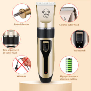 Dog Clipper Dog Hair Clippers Grooming  (Pet/Cat/Dog/Rabbit) Haircut Trimmer Shaver Set Pets Cordless Rechargeable Professional 2