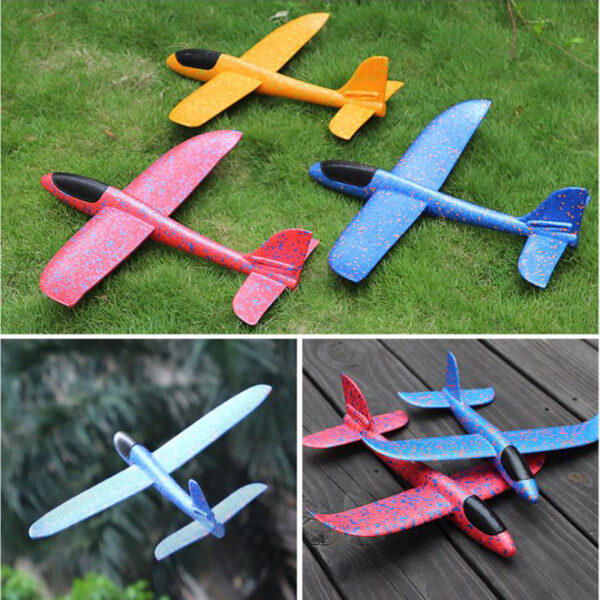 50CM Big Foam Plane Glider Hand Throw Airplane Light Inertial EPP Bubble Planes Outdoor Launch Kids Toys for Children Boys Gift 2