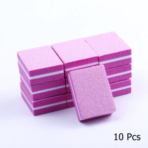 10/25/50pcs lot Double-sided Mini Nail File Blocks Colorful Sponge Nail Polish Sanding Buffer Strips Polishing Manicure Tools 35