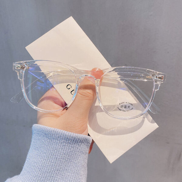 Transparent Computer Glasses Frame Women Men Anti Blue Light Round Eyewear Blocking Glasses Optical Spectacle Eyeglass 4