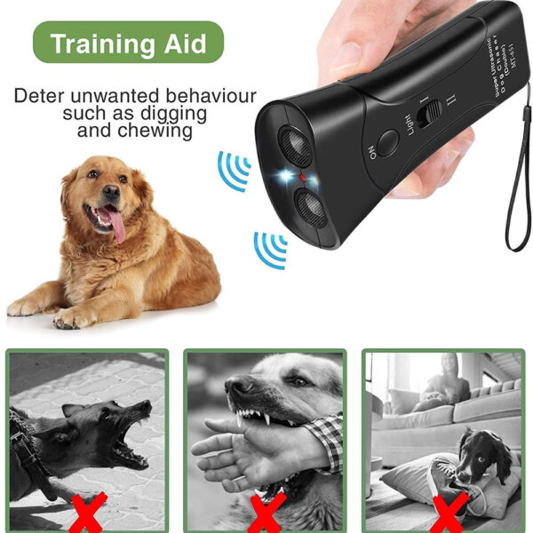 Pet Dog Repeller Anti Barking Stop Bark Training Device Trainer LED Ultrasonic Anti Barking Ultrasonic Without Battery Wholesale 3