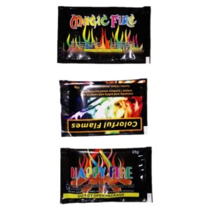 10g/15g/25g Magic Fire Colorful Flames Powder Bonfire Sachets Pyrotechnics Magic Trick Outdoor Camping Hiking Survival Tools 2