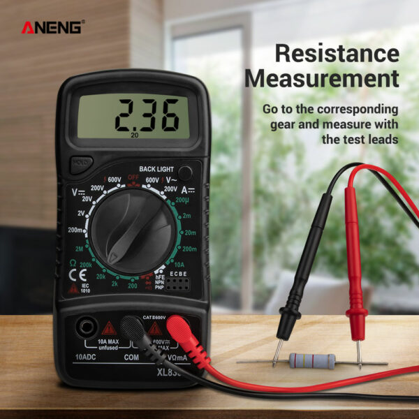 ANENG XL830L Digital Multimeter Esr Meter Testers Automotive Electrical Dmm Transistor Peak Tester Meter Capacitance Meter 2