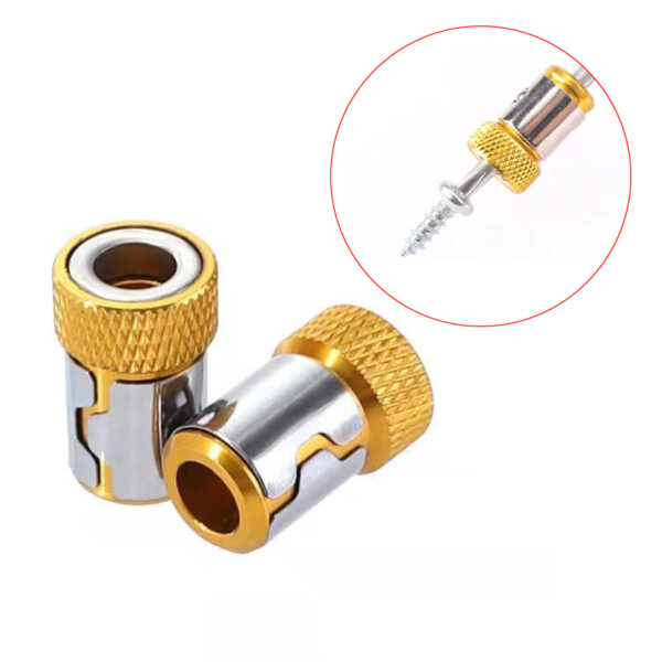 6.35mm Universal Magnetic Ring Alloy Magnetic Ring Screwdriver Bit Anti-corrosion Strong Magnetizer Drill Bit Magnetic Ring Tool 5