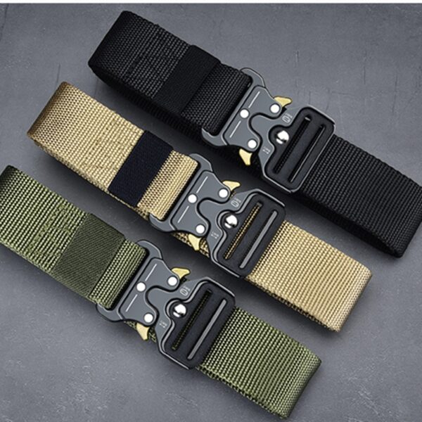 Men's Belt Army Outdoor Hunting Tactical Multi Function Combat Survival High Quality Marine Corps Canvas For Nylon Male Luxury 3