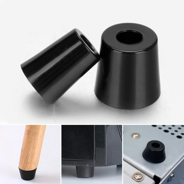 10Pc Black Rubber Feet Non-slip Furniture Foot Table Leg Cabinet Bottom Pad for Table Chair Cutting instrument Accessories 3