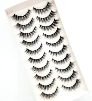 NEW 10 Pairs Natural False Eyelashes Fake Lashes Long Makeup 3d Mink Lashes Extension Eyelash Mink Eyelashes for Beauty 54 2