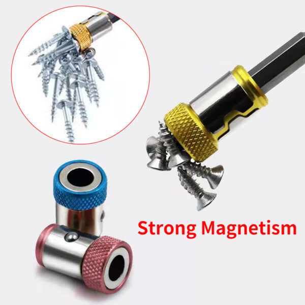 6.35mm Universal Magnetic Ring Alloy Magnetic Ring Screwdriver Bit Anti-corrosion Strong Magnetizer Drill Bit Magnetic Ring Tool 6