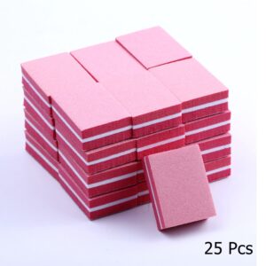 10/25/50pcs lot Double-sided Mini Nail File Blocks Colorful Sponge Nail Polish Sanding Buffer Strips Polishing Manicure Tools 22