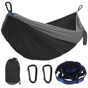 Camping Hammock Double Single Lightweight Hammock with Hanging Ropes for Backpacking Hiking Travel Beach Garden 1