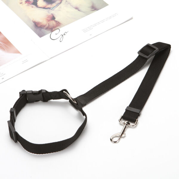 Solid Two-in-one Pet Car Seat Belt Lead Leash BackSeat Safety Belt Adjustable Harness for Kitten Dogs Collar Pet Accessories 12