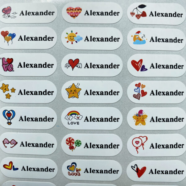 120Pcs S size Name Tag Sticker Customize Stickers Waterproof Personalized Labels Children School Stationery office Water variety 5