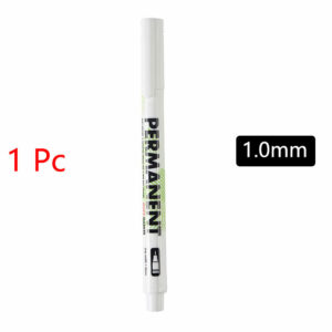 1/3/5 Pcs White Marker Pens 2.0mm Oily Waterproof White Gel Pen DIY Graffiti Sketching Markers Stationery Wrting School Supplies 12