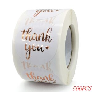 50-500pcs 1inch Blue Thank You Stickers For Envelope Sealing Labels Stationery Supplies Handmade Wedding Gift Decoration Sticker 30