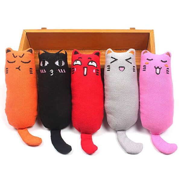 Rustle Sound Catnip Toy Cats Products for Pets Cute Cat Toys for Kitten Teeth Grinding Cat Plush Thumb Pillow Pet Accessories 3