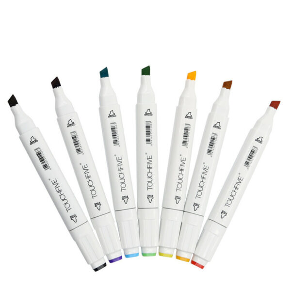 TOUCHFIVE 1 pcs matching Art Markers Brush Pen Sketch Alcohol Based Markers Dual Head Manga Drawing Pens Art Supplies 3