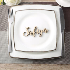 Custom party decoration wedding Place Cards Personalized wood Names Place name settings Guest name tags Wedding table decoration 1