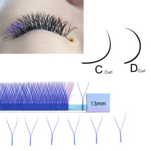 NAGARAKU YY shape hand woven premium mink soft light natural eyelashes extension makeup mesh net cross false eyelash individual 2