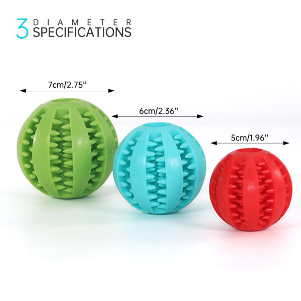 Pet Dog Toy Interactive Rubber Balls for Small Large Dogs Puppy Cat Chewing Toys Pet Tooth Cleaning Indestructible Dog Food Ball 6