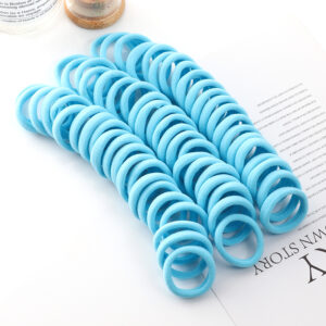 50pcs Girls Solid Color Big Rubber Band Ponytail Holder Gum Headwear Elastic Hair Bands Korean Girl Hair Accessories Ornaments 29