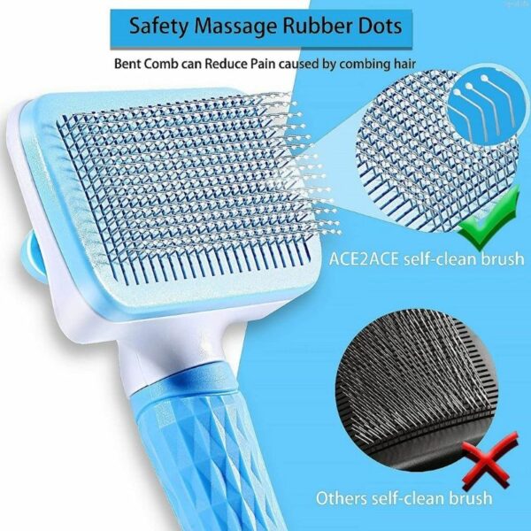 Dog Hair Remover Brush Cat Dog Hair Grooming And Care Comb For Long Hair Dog Pet Removes Hairs Cleaning Bath Brush Dog Supplies 3