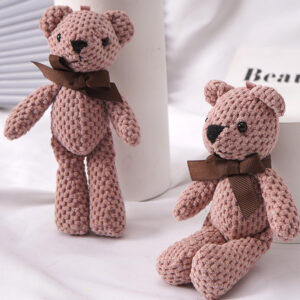 15CM Bear Stuffed Plush Toys Baby Cute Dress Key pendant Pendant Dolls Gifts Birthday Wedding Party Decor 1pcs 2