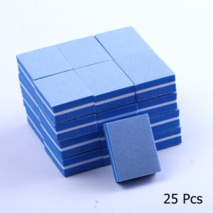 10/25/50pcs lot Double-sided Mini Nail File Blocks Colorful Sponge Nail Polish Sanding Buffer Strips Polishing Manicure Tools 19