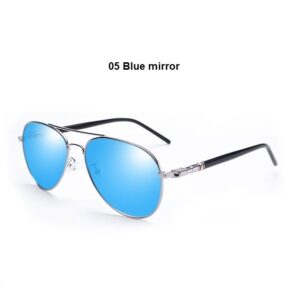 Luxury Men's Polarized Sunglasses Driving Sun Glasses For Men Women Brand Designer Male Vintage Black Pilot Sunglasses UV400 12