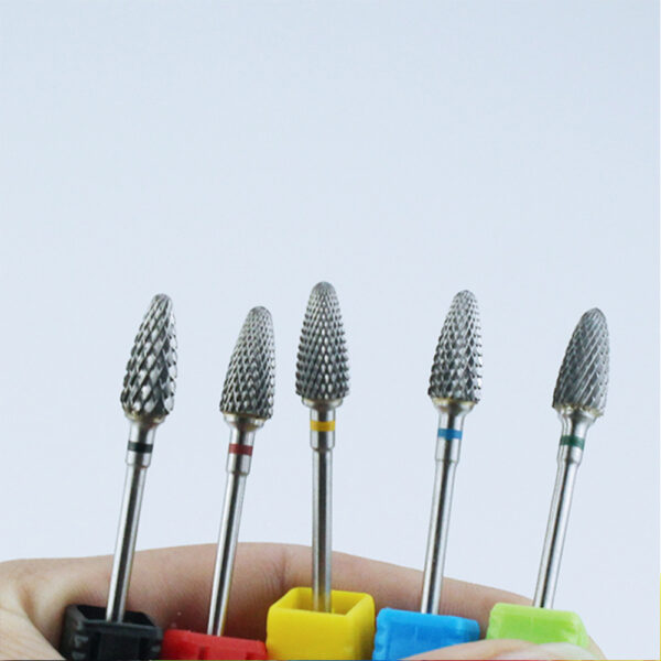 Ceramic Milling Cutter Manicure Nail Drill Bits Electric Nail Files Pink Blue Grinding Bits Mills Cutter Burr Accessories 6