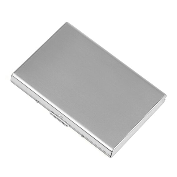 Fashion Aluminum Antimagnetic Card Holder Women Men Metal Credit Card Business Card Holders Organizer Purse Wallet 2