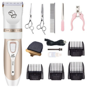 Dog Clipper Dog Hair Clippers Grooming (Pet/Cat/Dog/Rabbit) Haircut Trimmer Shaver Set Pets Cordless Rechargeable Professional 1