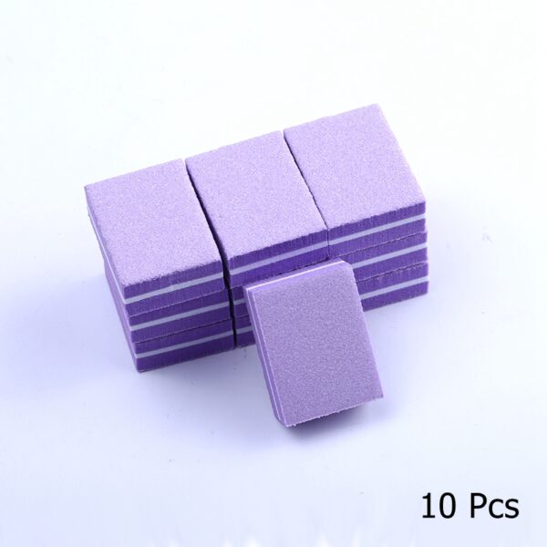 10/25/50pcs lot Double-sided Mini Nail File Blocks Colorful Sponge Nail Polish Sanding Buffer Strips Polishing Manicure Tools 31