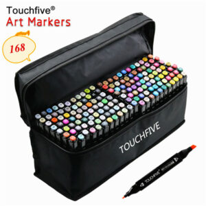 TOUCHFIVE 1PCS Optional 168 Colors Sketch Markers Alcohol Based Markers Color Marker Set Painting Art Supplies Pen for School 1