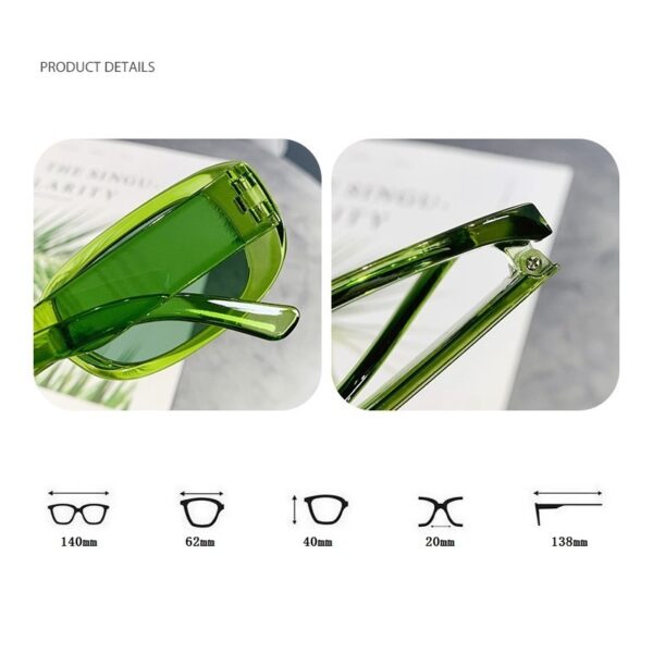 Small Rectangle Sunglasses Women Oval Vintage Brand Designer Square Sun Glasses For Women Shades Female Eyewear Anti-glare UV400 6