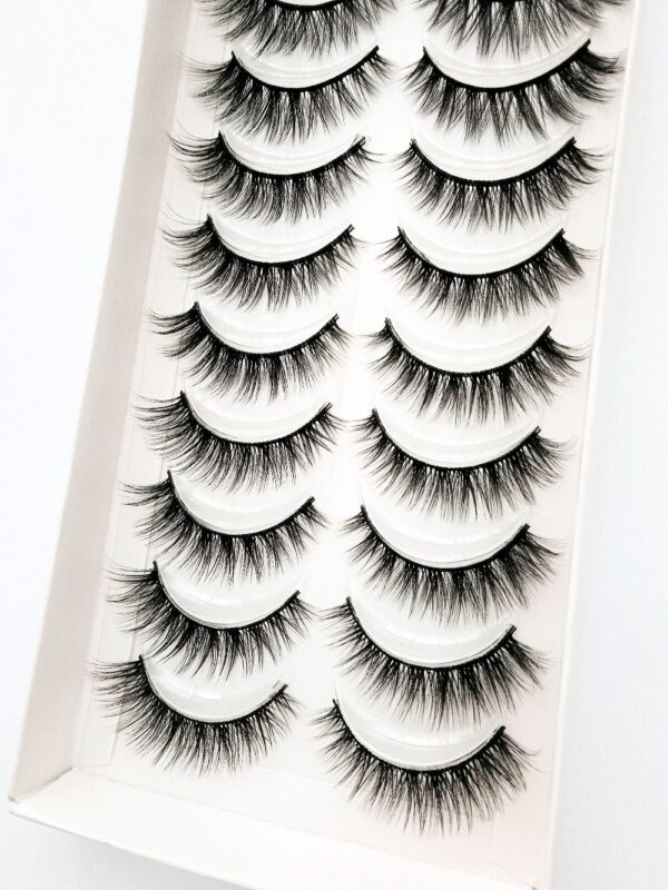 NEW 10 Pairs Natural False Eyelashes Fake Lashes Long Makeup 3d Mink Lashes Extension Eyelash Mink Eyelashes for Beauty 54 4