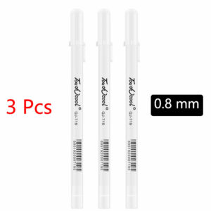 1/3/5 Pcs White Marker Pens 2.0mm Oily Waterproof White Gel Pen DIY Graffiti Sketching Markers Stationery Wrting School Supplies 7