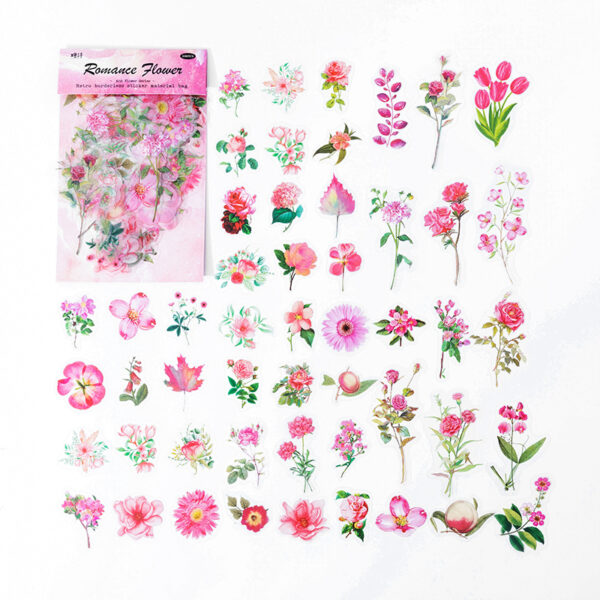 Mr.paper 40Pcs/Bag Plant Flower Series Decorative Diary Sticker Scrapbook Planner Decorative Stationery Sticker 17