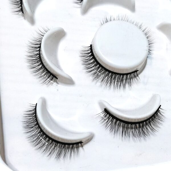 New 5Pairs 25mm 3D Mink Lashes Bulk Faux with Custom Box Wispy Natural Mink Lashes Pack Short Wholesales Natural False Eyelashes 26