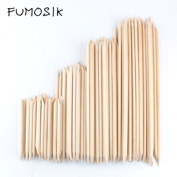 4 different sizes Orange Wood Sticks for Cuticle Pusher Cuticle Remove Tool forks for nails Manicures Tools 10/30/50/100Pcs/Set 1